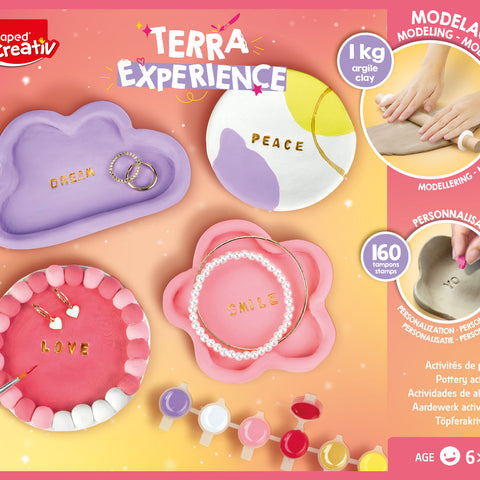 Maped Creativ Terra Clay Tray Kit - 160 Alphabet Stamps