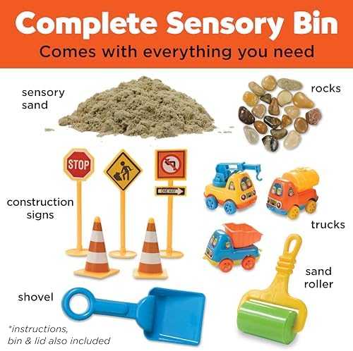 Creativity for Kids Sensory Bin – Construction Zone Playset