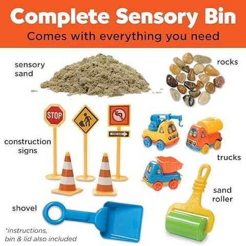 Creativity for Kids Sensory Bin – Construction Zone Playset