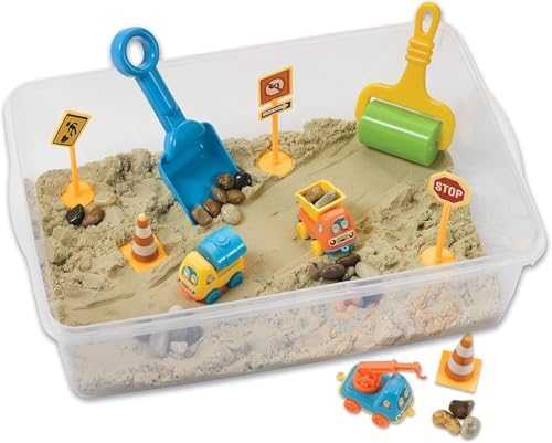 Creativity for Kids Sensory Bin – Construction Zone Playset