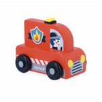 Janod Crossroads City Fire Truck Display X4 - Creative Toy That B