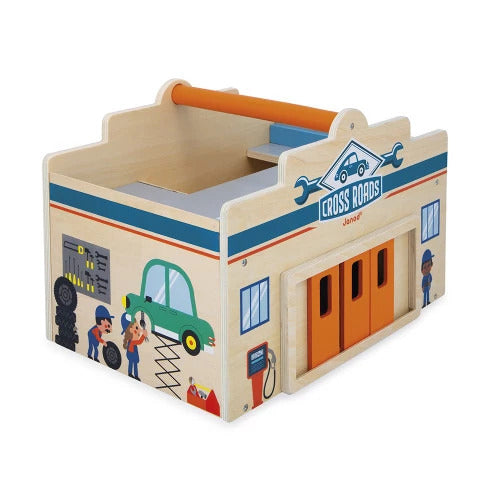 Janod Crossroads My First Garage - 15 Wooden Accessories