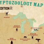 Cryptids of the USA Postcard - Mysterious Mail Art