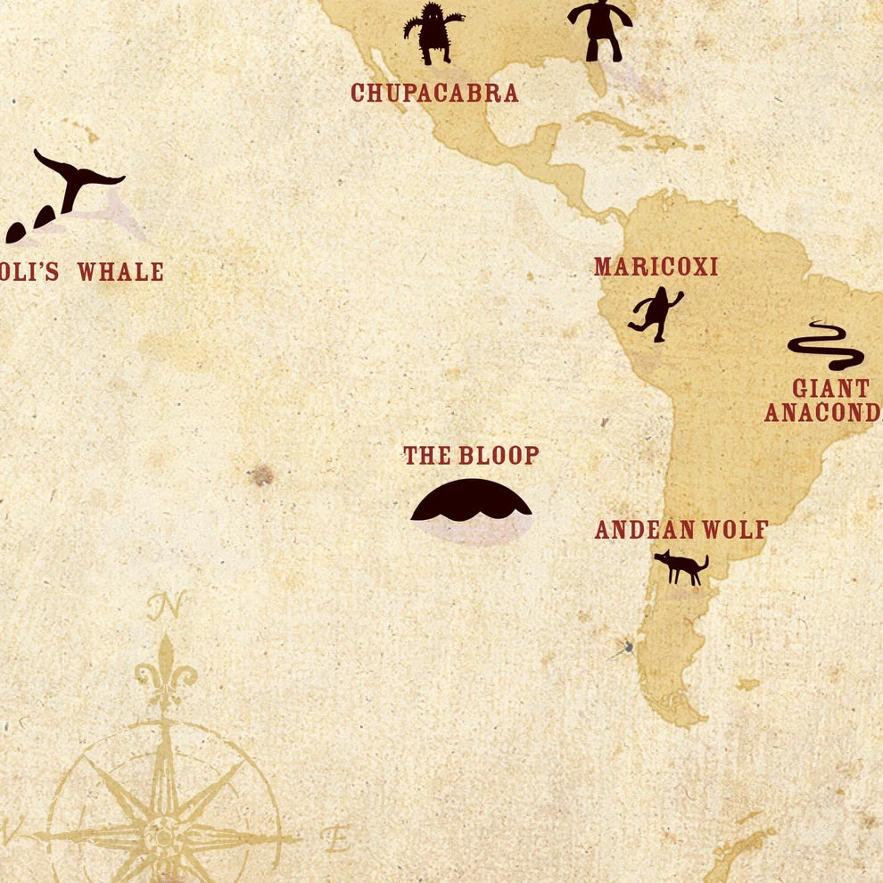 Cryptids of the World Postcard - Mysterious Mail Art