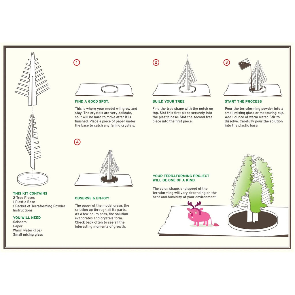 Crystal Growing Douglas Fir - Grow a Sparkling Tree