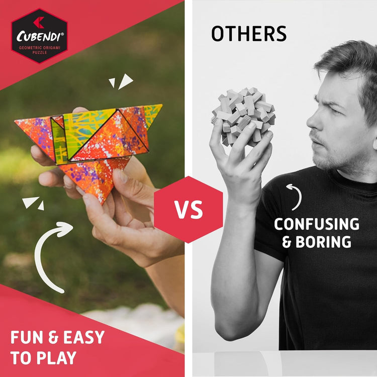 CUBENDI Geometric Origami Puzzle