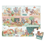 Janod Daily Rituals Puzzle - 24 Pieces in Carry Suitcase