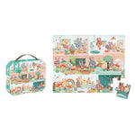 Janod Daily Rituals Puzzle - 24 Pieces in Carry Suitcase