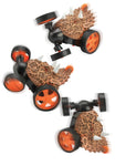 Dino Cars - LED Dinosaur RC Stunt Car with 360° Rolling Action