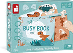 Janod Dinos Busy Activity Book - 22 Pages and 149 Pieces