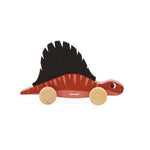 Janod Dinos Push-Along Display x6 - Rolling Wooden Dinosaurs