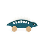 Janod Dinos Push-Along Display x6 - Rolling Wooden Dinosaurs