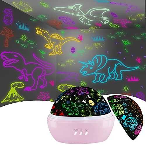 Dinosaur Night Light & Projection Lamp (2-in-1)