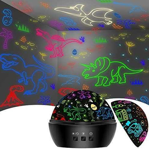 Dinosaur Night Light & Projection Lamp (2-in-1)