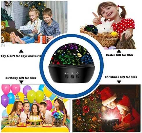 Dinosaur Night Light & Projection Lamp (2-in-1)