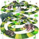 Dinosaur Flexible Race Track Playset with Cars