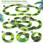 Dinosaur Flexible Race Track Playset with Cars