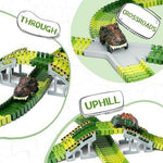 Dinosaur Flexible Race Track Playset with Cars