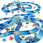 Dinosaur Flexible Race Track Playset with Cars