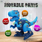 Take-Apart Dinosaur STEM Building Toy with Electric Drill - 4 Pack