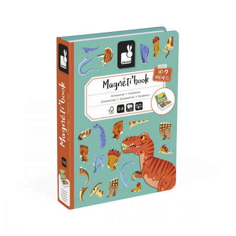 Janod Dinosaurs Magneti'Book - Magnetic Dino Mix-And-Match