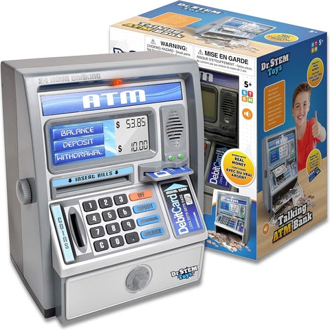 Dr. STEM Toys Kids Talking ATM Machine