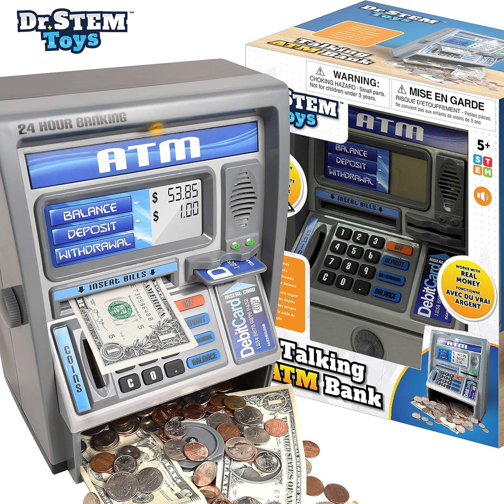Dr. STEM Toys Kids Talking ATM Machine