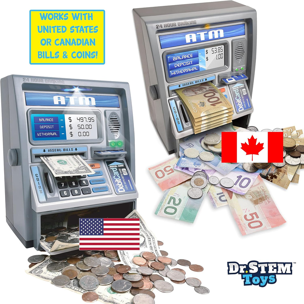 Dr. STEM Toys Kids Talking ATM Machine