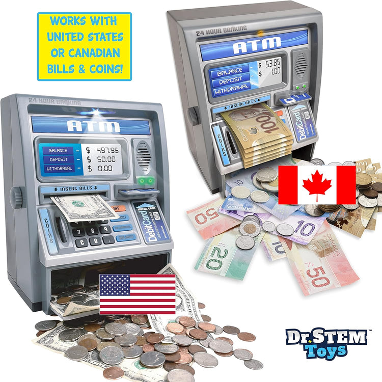 Dr. STEM Toys Kids Talking ATM Machine