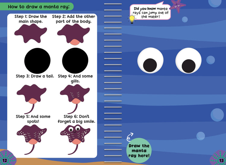 Buddy & Barney Draw Learn Play Sea - Wipe-Clean Fun Book