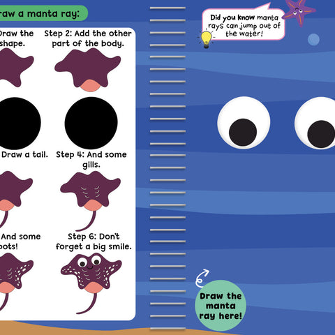 Buddy & Barney Draw Learn Play Sea - Wipe-Clean Fun Book