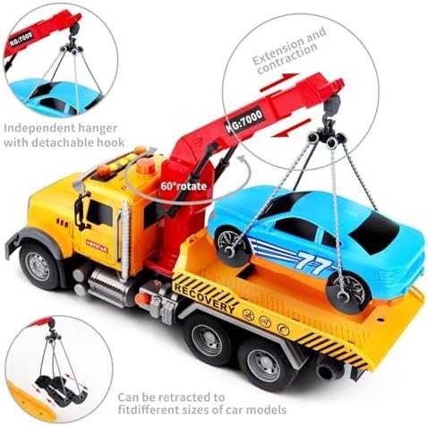 Dwi Dowellin Friction 15" Large Tow Truck with Lights & Sounds