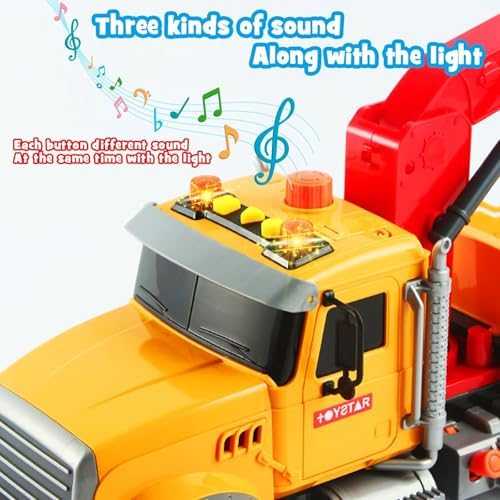 Dwi Dowellin Friction 15" Large Tow Truck with Lights & Sounds