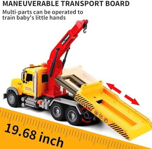 Dwi Dowellin Friction 15" Large Tow Truck with Lights & Sounds