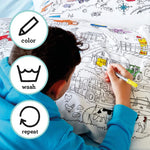 Coloring Cars Pillowcase - Trucks & Tractors - eatsleepdoodle