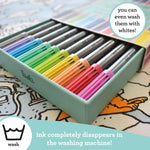 Wash-Out Fabric Pens - 20 Double-Ended in Box - eatsleepdoodle