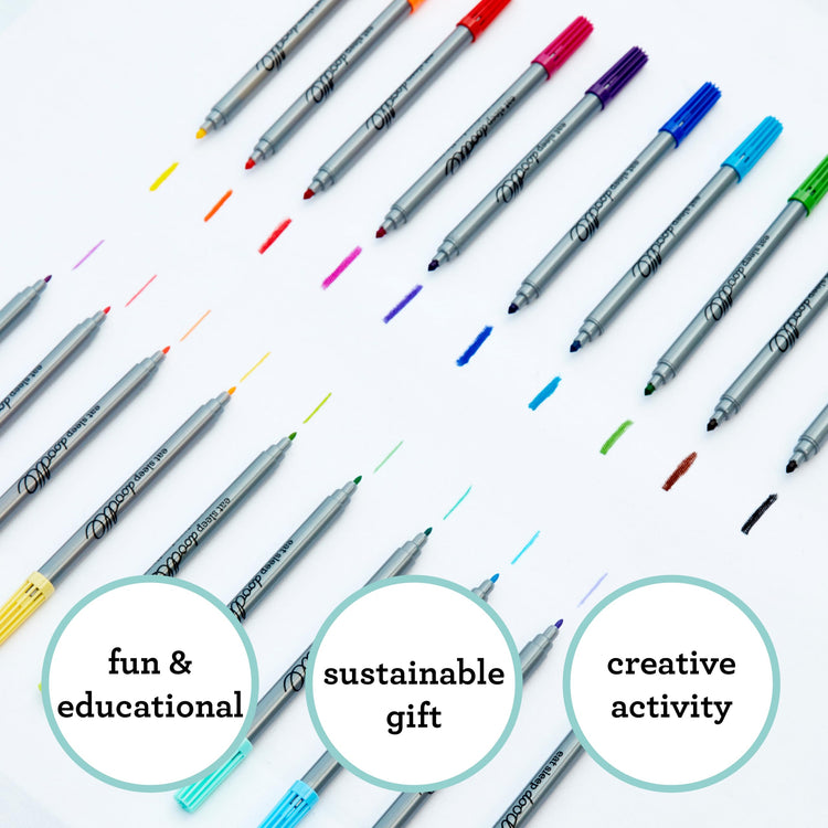 Wash-Out Fabric Pens - 20 Double-Ended in Box - eatsleepdoodle