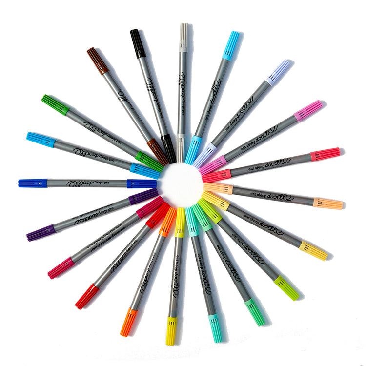 Wash-Out Fabric Pens - 20 Double-Ended in Box - eatsleepdoodle