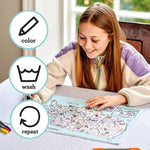 Coloring US Map Placemat - 50 States & Capitals - eatsleepdoodle