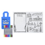 Coloring US Map Placemat - 50 States & Capitals - eatsleepdoodle