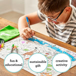 Coloring Woodland Placemat - Animal Nature Notes - eatsleepdoodle