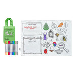 Coloring Woodland Placemat - Animal Nature Notes - eatsleepdoodle