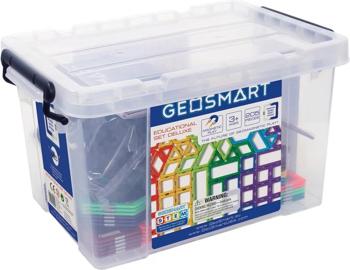 GeoSmart Education Deluxe Set - 205-Piece STEM Magnetic Kit