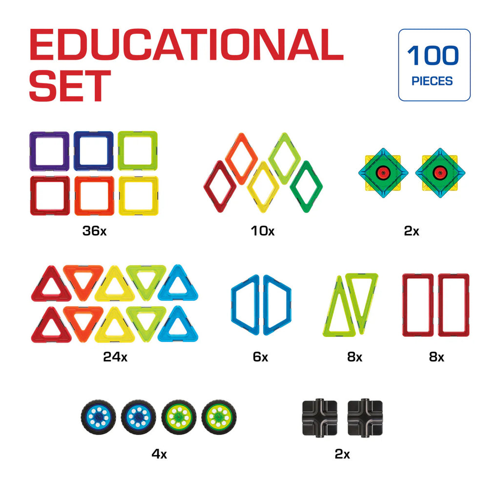 Education Set - 100-Piece Magnetic STEM Kit
