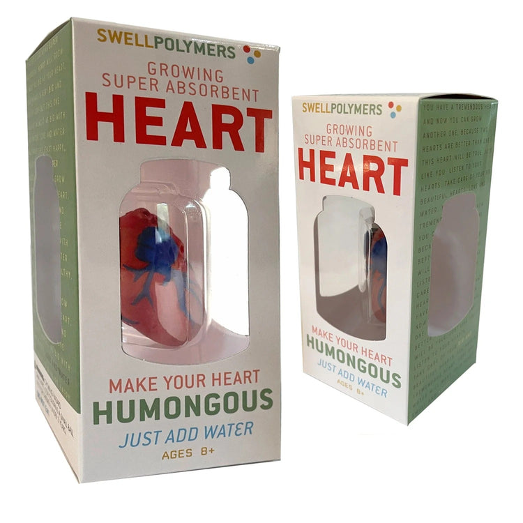 Extra Large Swell Polymer Heart - Watch It Grow Huge