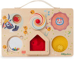 LILLIPUTIENS Farm Activity Panel - Wooden Motor Skills Toy