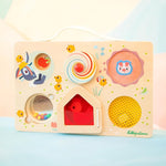 LILLIPUTIENS Farm Activity Panel - Wooden Motor Skills Toy