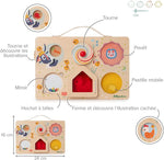 LILLIPUTIENS Farm Activity Panel - Wooden Motor Skills Toy