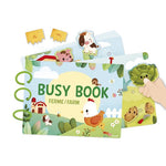 Janod Farm Busy Activity Book - 20 Pages of Fun Activities