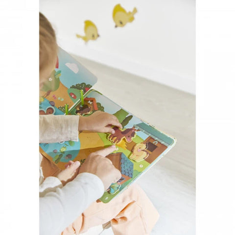 Janod Farm Busy Activity Book - 20 Pages of Fun Activities